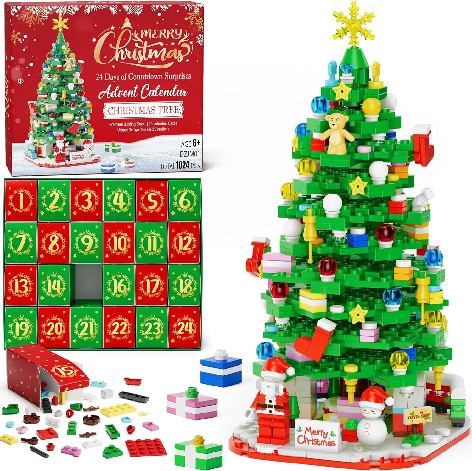 🌻2024 Advent Calendar 24 Days Sunflower Bouquet Building Blocks🌲