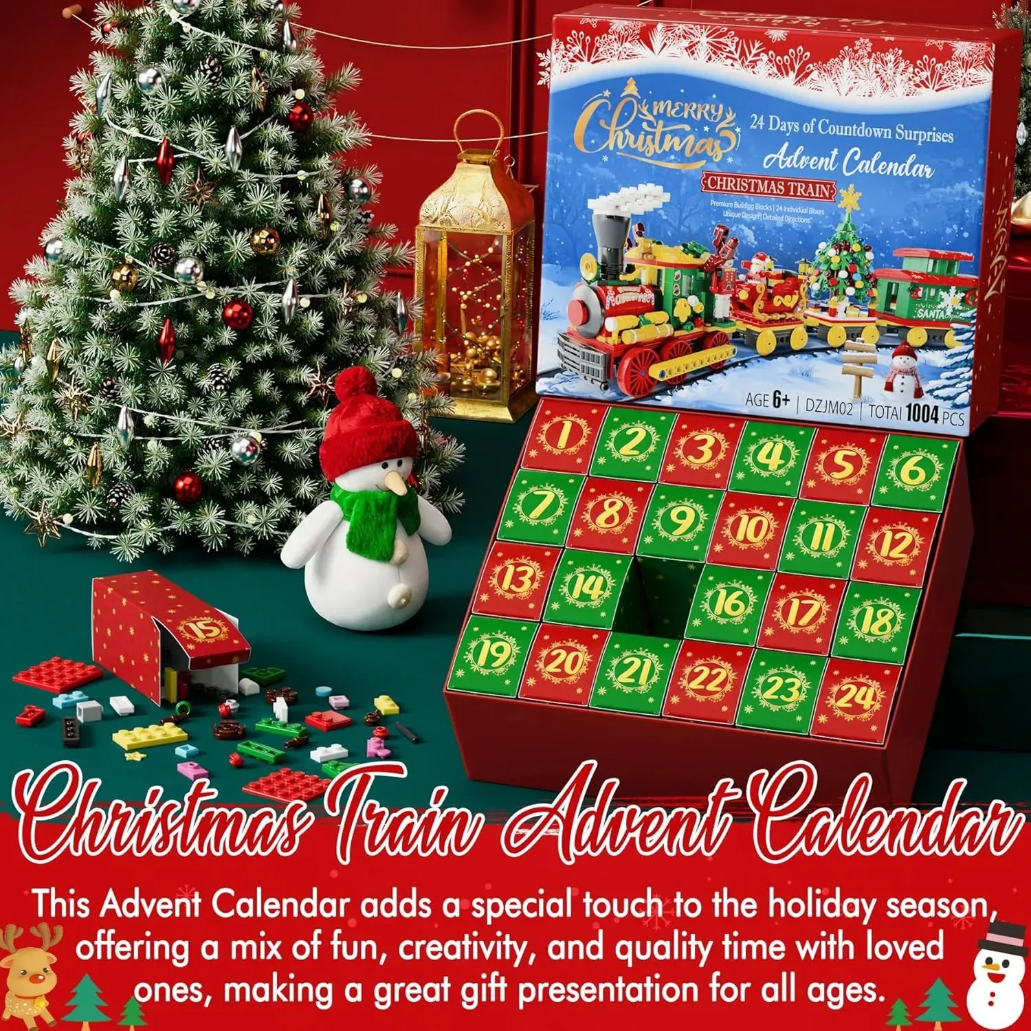 🌻2024 Advent Calendar 24 Days Sunflower Bouquet Building Blocks🌲