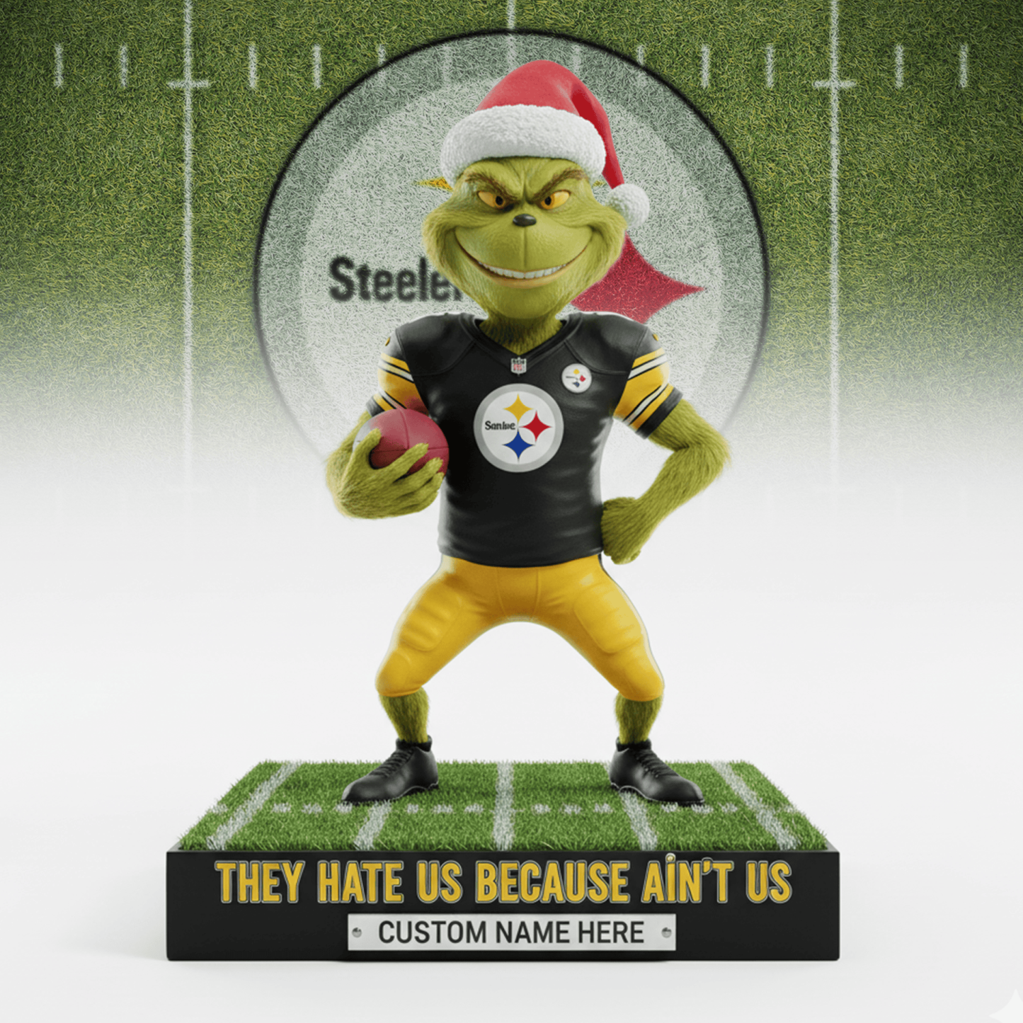 The Grinch x NFL teams – Christmas Acrylic Art Block