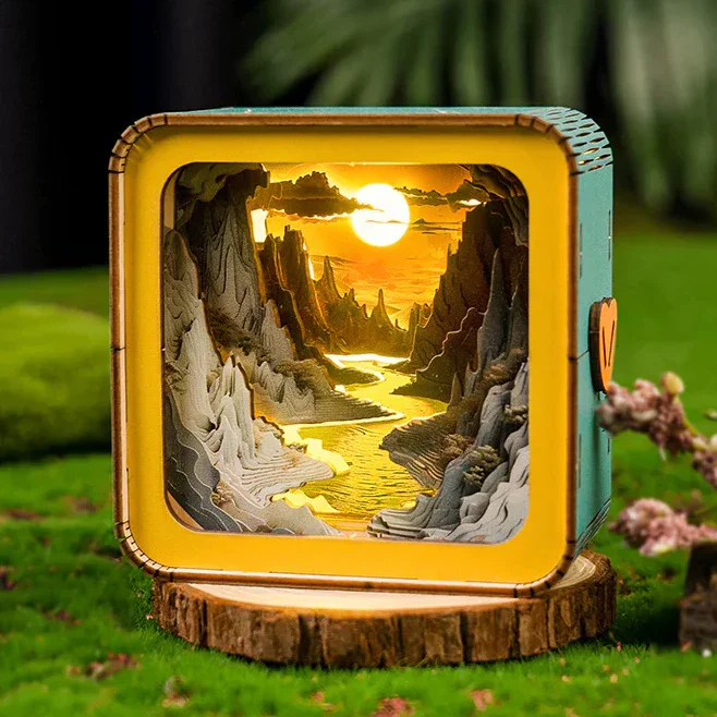 🔥LAST DAY SALE 49% OFF🎁Long River Sunset Kit - 3D Wooden Puzzle Nigh