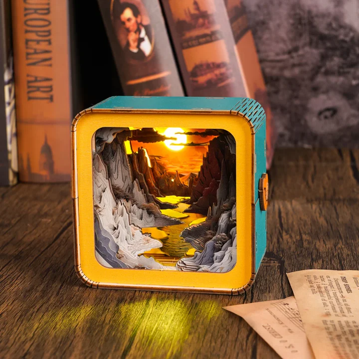 🔥LAST DAY SALE 49% OFF🎁Long River Sunset Kit - 3D Wooden Puzzle Night Light