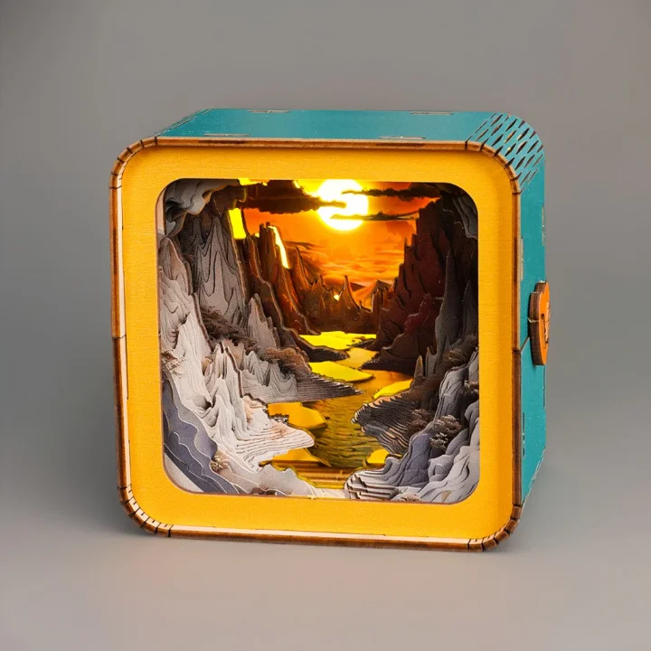 🔥LAST DAY SALE 49% OFF🎁Long River Sunset Kit - 3D Wooden Puzzle Night Light
