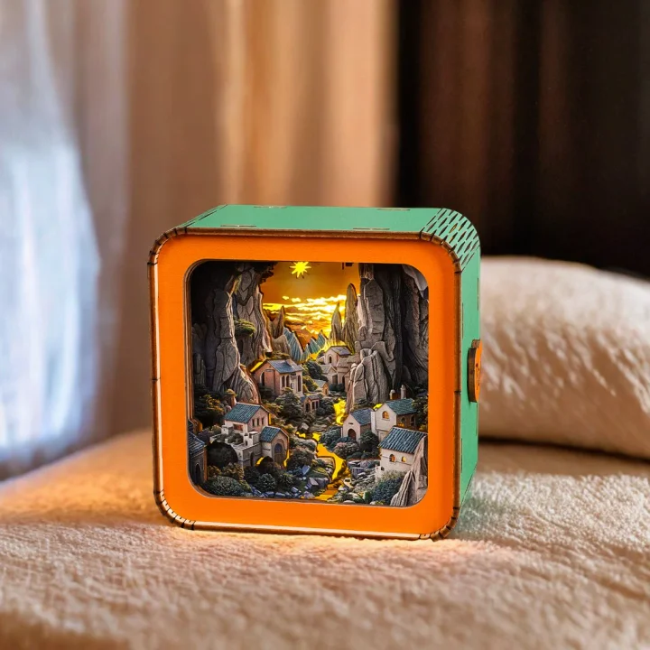 🔥LAST DAY SALE 49% OFF🎁Long River Sunset Kit - 3D Wooden Puzzle Night Light