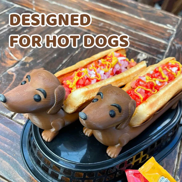 🐕🌭Unleash the Fun: Dog - Shaped Hot Dog Plates Are Here!