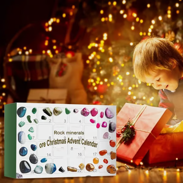 (🎅Early Xmas Sale - Save 70% OFF🎅)Crystal ore Advent Calendar 2025-Contains 24 Crystal ore gifts-BUY 2 FREE SHIPPING-Festivesl