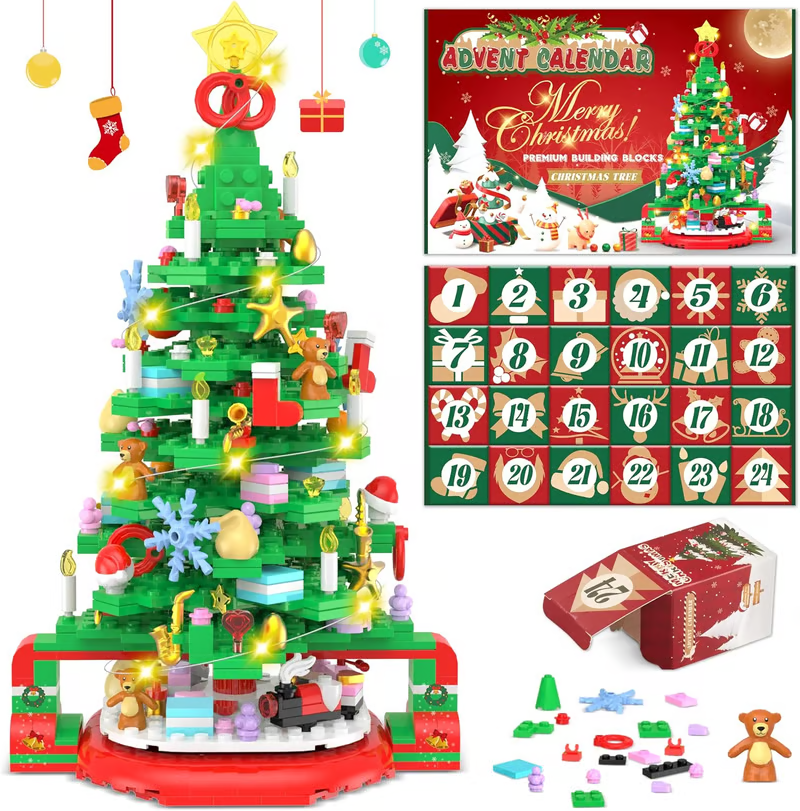 ✨Last Day 70% OFF 🎁Advent Calendar 2024 Christmas Tree Building Set