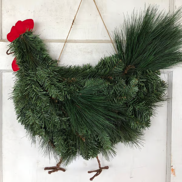 🔥LAST DAY 49% OFF--💖Rooster Chicken Christmas Wreath