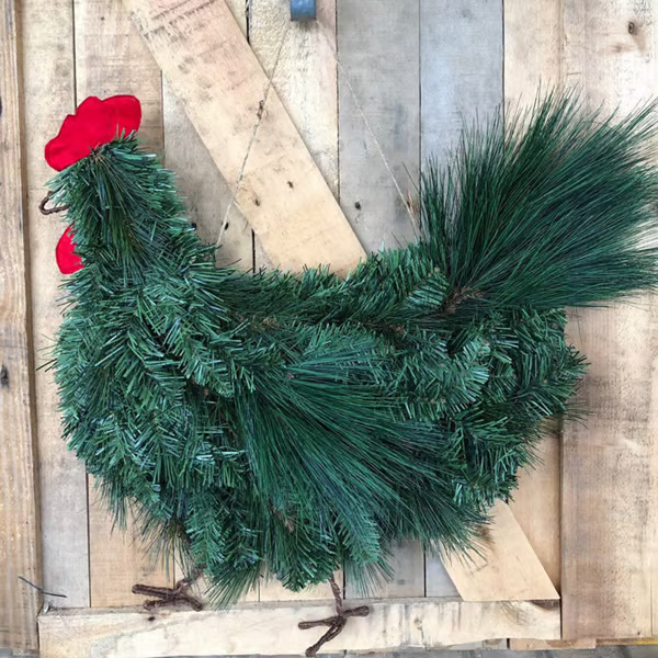 🔥LAST DAY 49% OFF--💖Rooster Chicken Christmas Wreath