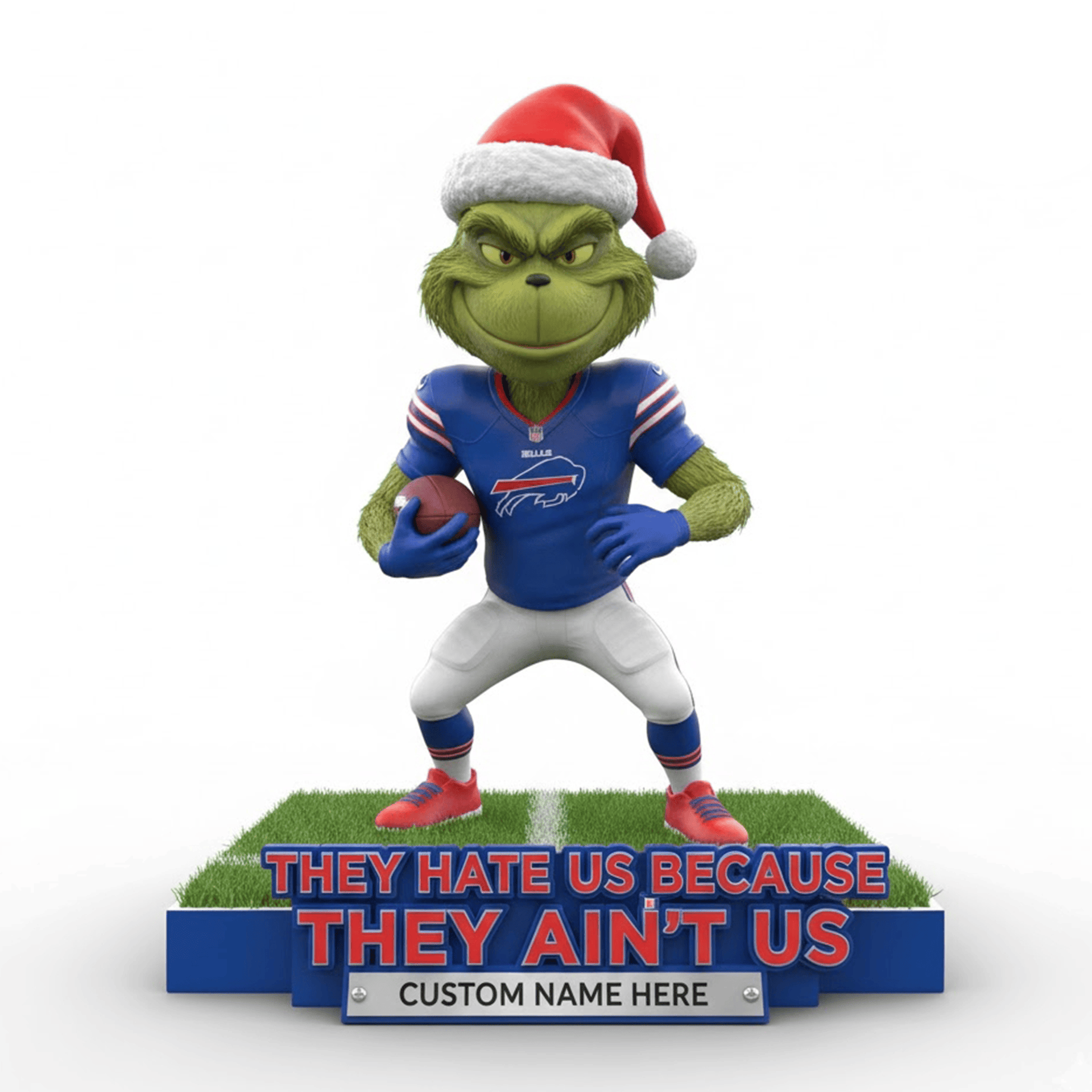 The Grinch x NFL teams – Christmas Acrylic Art Block
