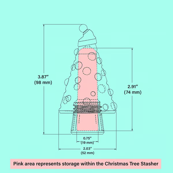 🎅Christmas Hot Sale -🎄3D Printed Christmas Tree Stasher Ornament💸
