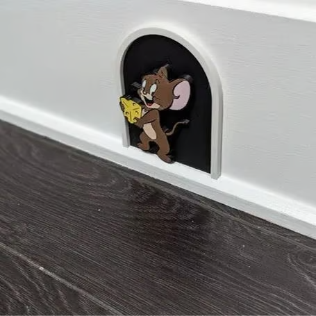 🎅Christmas Hot Sale -🎄Tom and Jerry Decorative Wall Hole