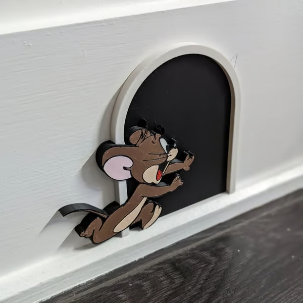 🎅Christmas Hot Sale -🎄Tom and Jerry Decorative Wall Hole