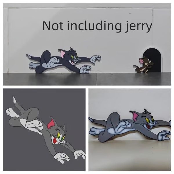 🎅Christmas Hot Sale -🎄Tom and Jerry Decorative Wall Hole