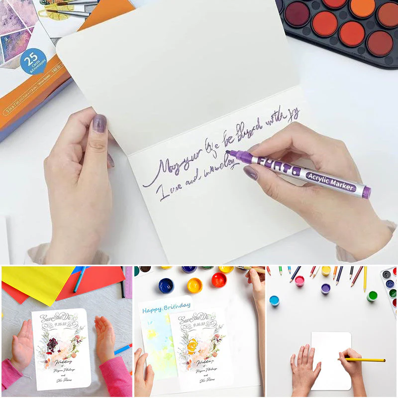 🔥LAST DAY 50% OFF - 🌈Blank Watercolor Cards and Envelopes