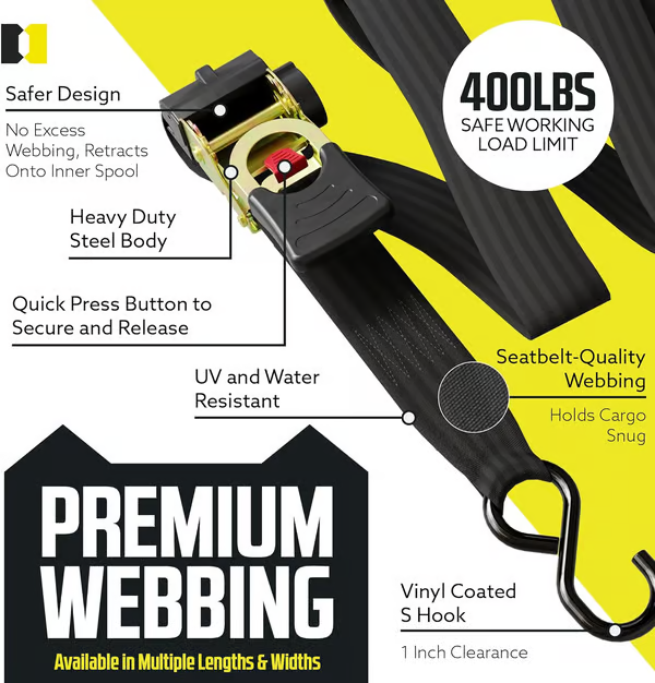 🔥HOT SALE 49% OFF🔥2024 New Auto Ratchet Strap