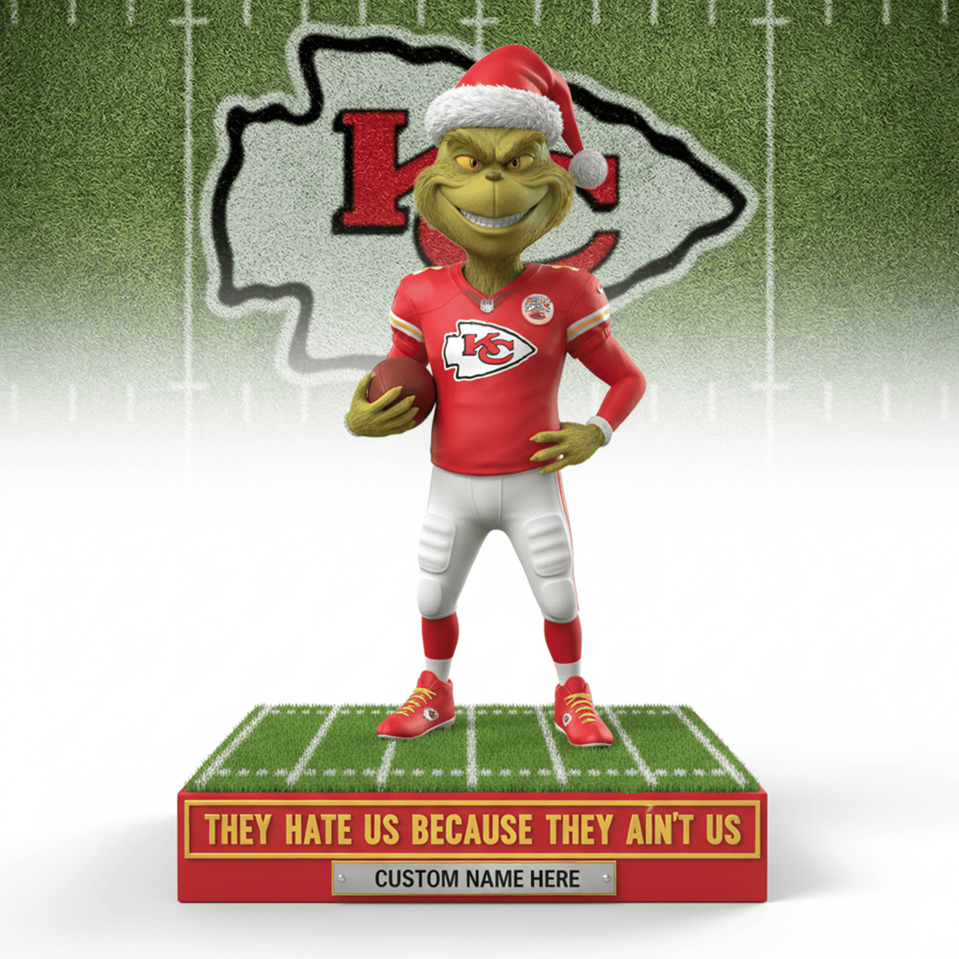 The Grinch x NFL teams – Christmas Acrylic Art Block
