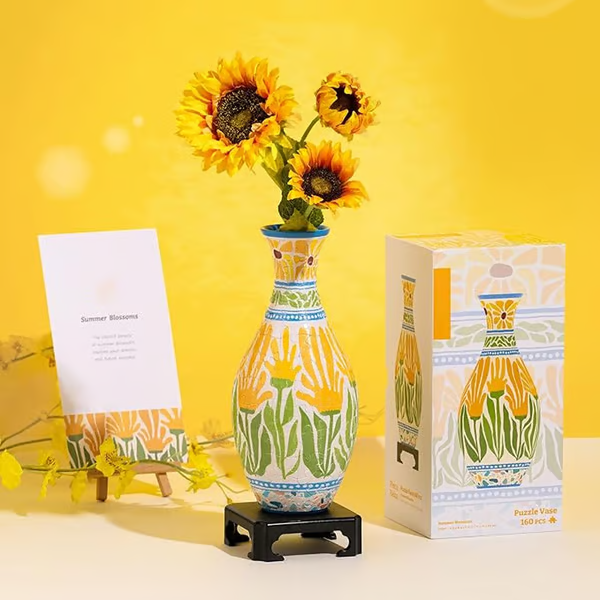 🎄Christmas Promotion 49% OFF🎄- 💐🧩✨3D Art Puzzle Vase $ 39.99  