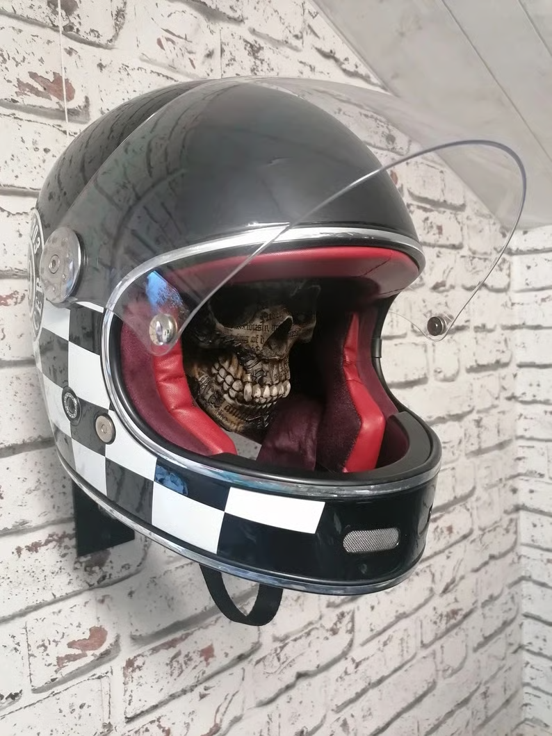 🔥LAST DAY SALE 50% OFF 🏴‍☠️Motorcycle helmet and jacket skull holder🎁BUY 2 FREE SHIPPING