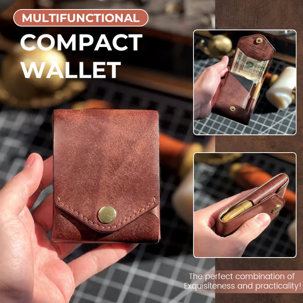 ✨Last Day Promotio🎁 Multifunctional Compact Wallet 🎉