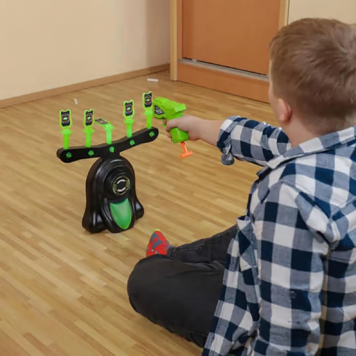 🎁Christmas Sale🎁Glow-in-the-Dark Shooting Target Practice Kids Shooting Toy Gun Set