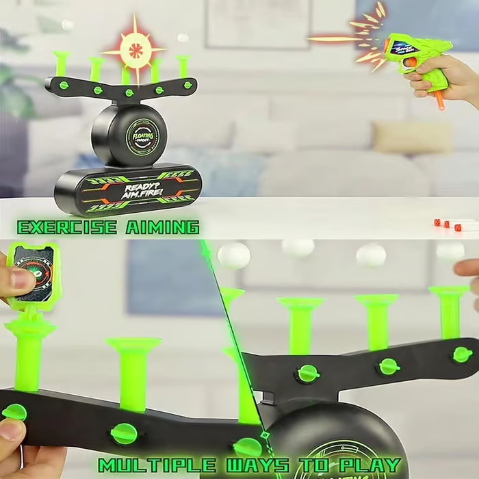 🎁Christmas Sale🎁Glow-in-the-Dark Shooting Target Practice Kids Shooting Toy Gun Set