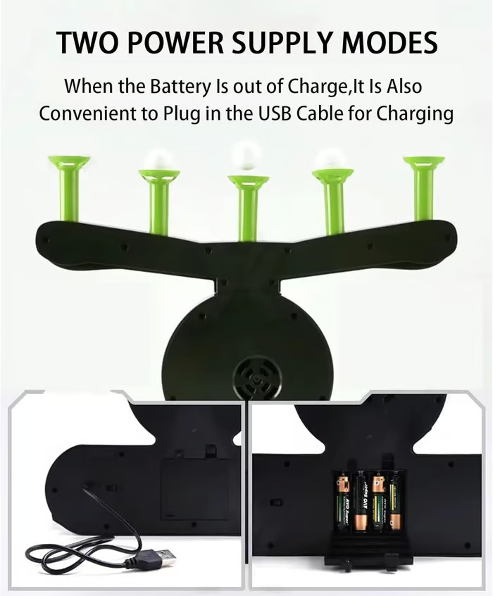 🎁Christmas Sale🎁Glow-in-the-Dark Shooting Target Practice Kids Shooting Toy Gun Set