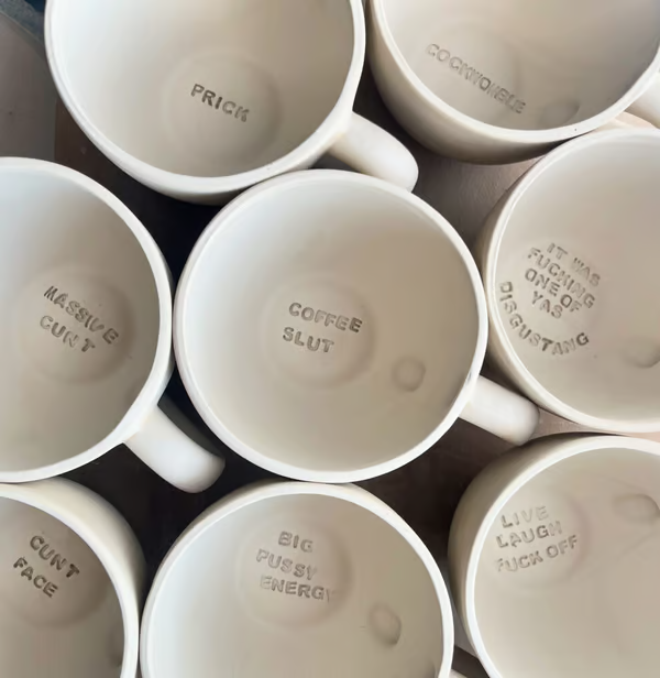 🏆LAST DAY SALE 50% OFF⏰Handmade Jumbo Lightning Sweary Mug