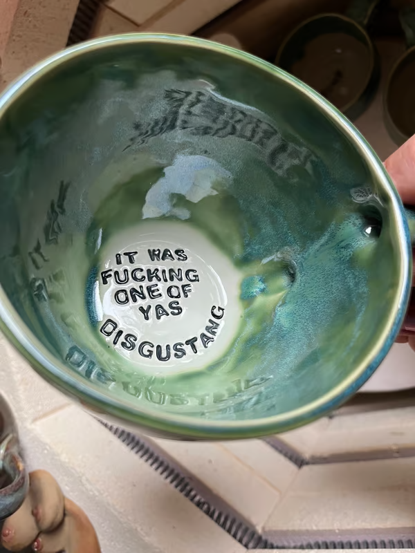 🏆LAST DAY SALE 50% OFF⏰Handmade Jumbo Lightning Sweary Mug