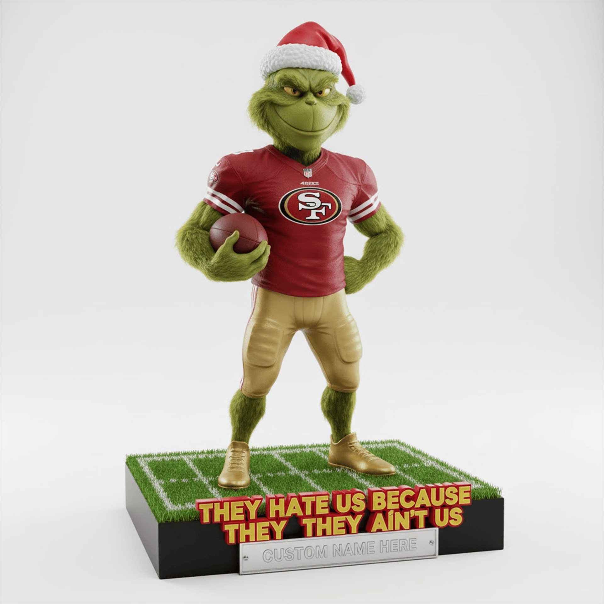 The Grinch x NFL teams – Christmas Acrylic Art Block