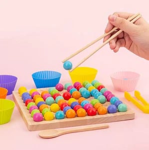 wooden board bead game lovealotter montessori educational board game candy crush game Kids' toy Learning tool Brain development Skill building Lovealotter Children's game Bead maze Montessori toy Fine motor skills Hand eye coordination Child development Playtime fun Cognitive development Kids educational games Early learning toy