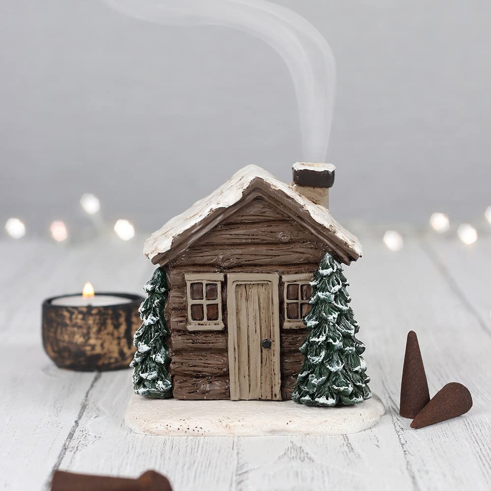 Amazon.com: Incense Cone Burner | Log Cabin | 10cm X 11cm X 8cm | Pack of 1  : Home & Kitchen