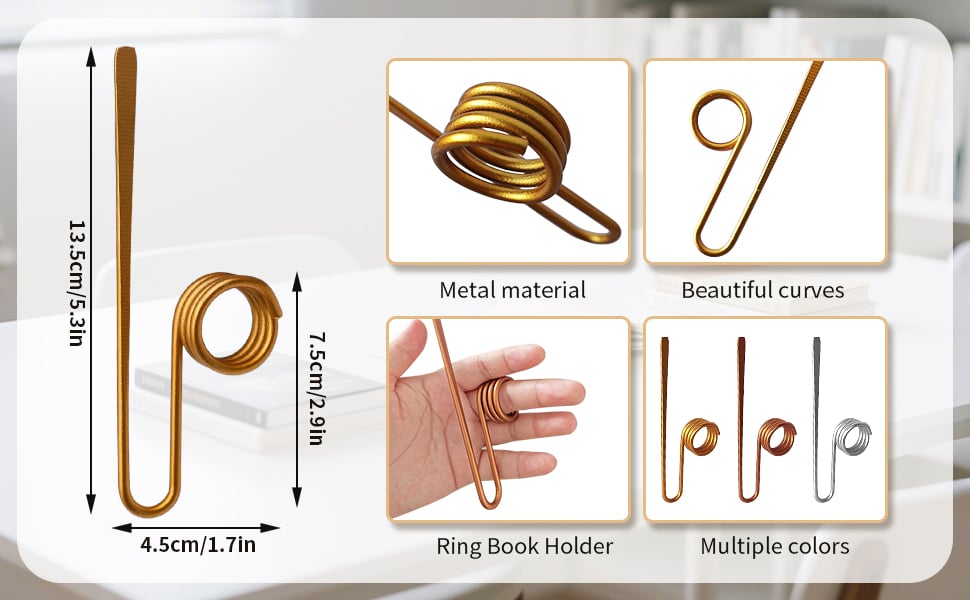 Finger Ring Book Opener Holder for Book Lovers
