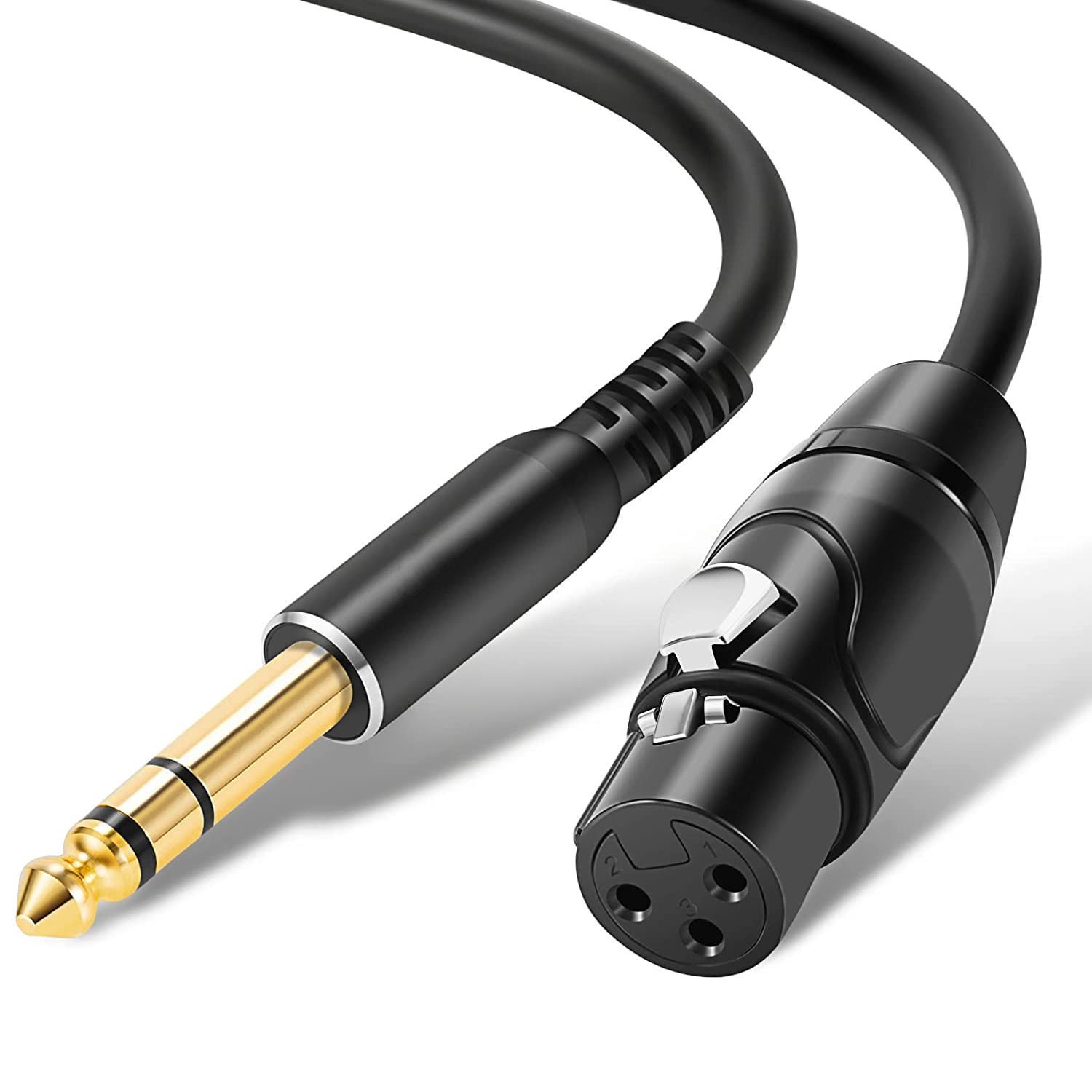 RCA to XLR Cable, Dual RCA Male to Dual XLR Male Cable, 2 RCA Male to 2 XLR Male HiFi Audio Cable, 4N OFC Wire, for Amplifier Mixer Microphone, 3.3 Feet-OXIMETERBUY