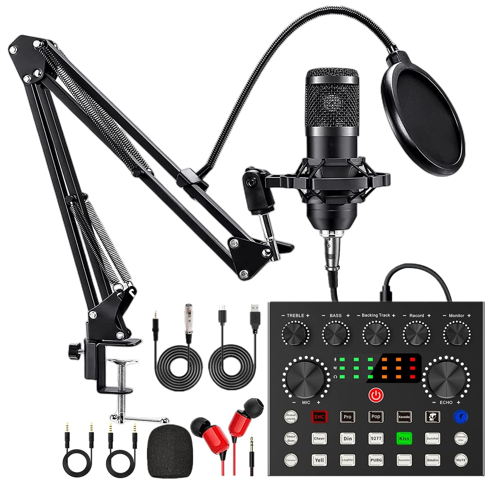 Podcast Equipment Bundle, BM800 Podcast Microphone Bundle -OXIMETERBUY