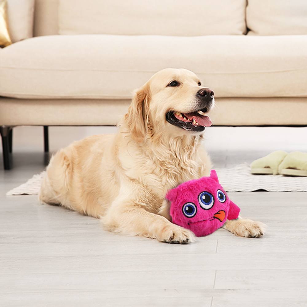 Interactive Dog Toys - Pink Monster
