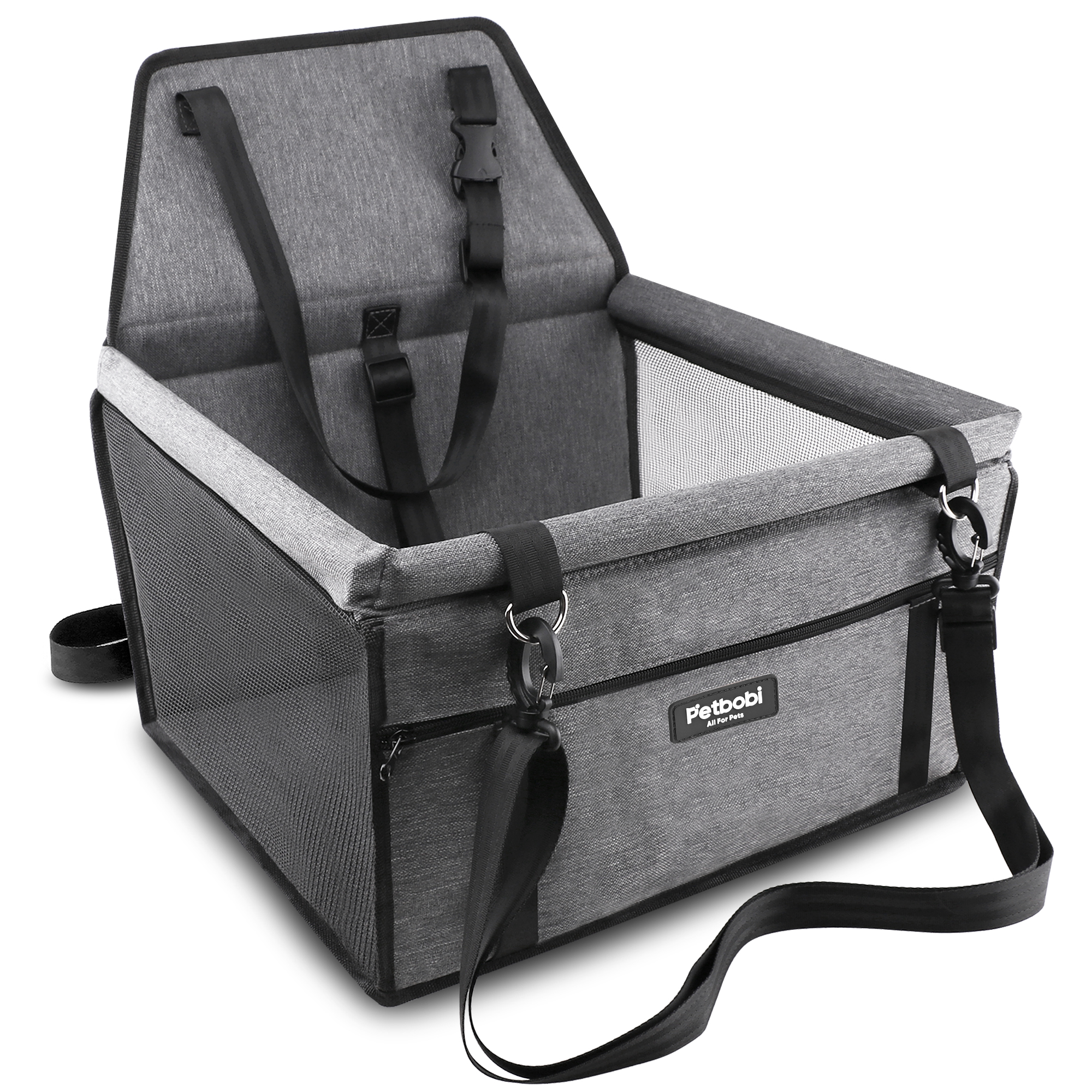 Petbobi Dog Car Seat for Small Dogs and Cats up to 15 lbs, Portable Booster