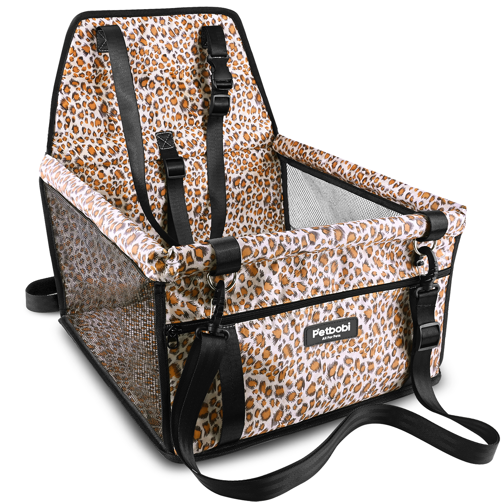 Petbobi Dog Car Seat for Small Dogs and Cats up to 15 lbs, Portable Booster