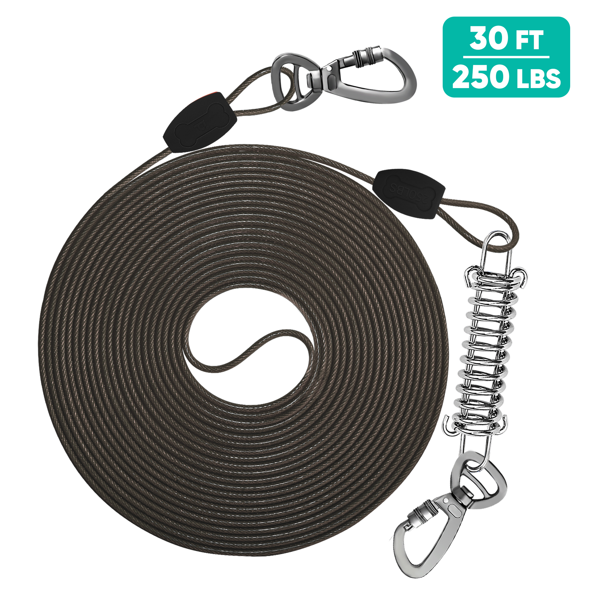 Black Dog Tie-Out Cable