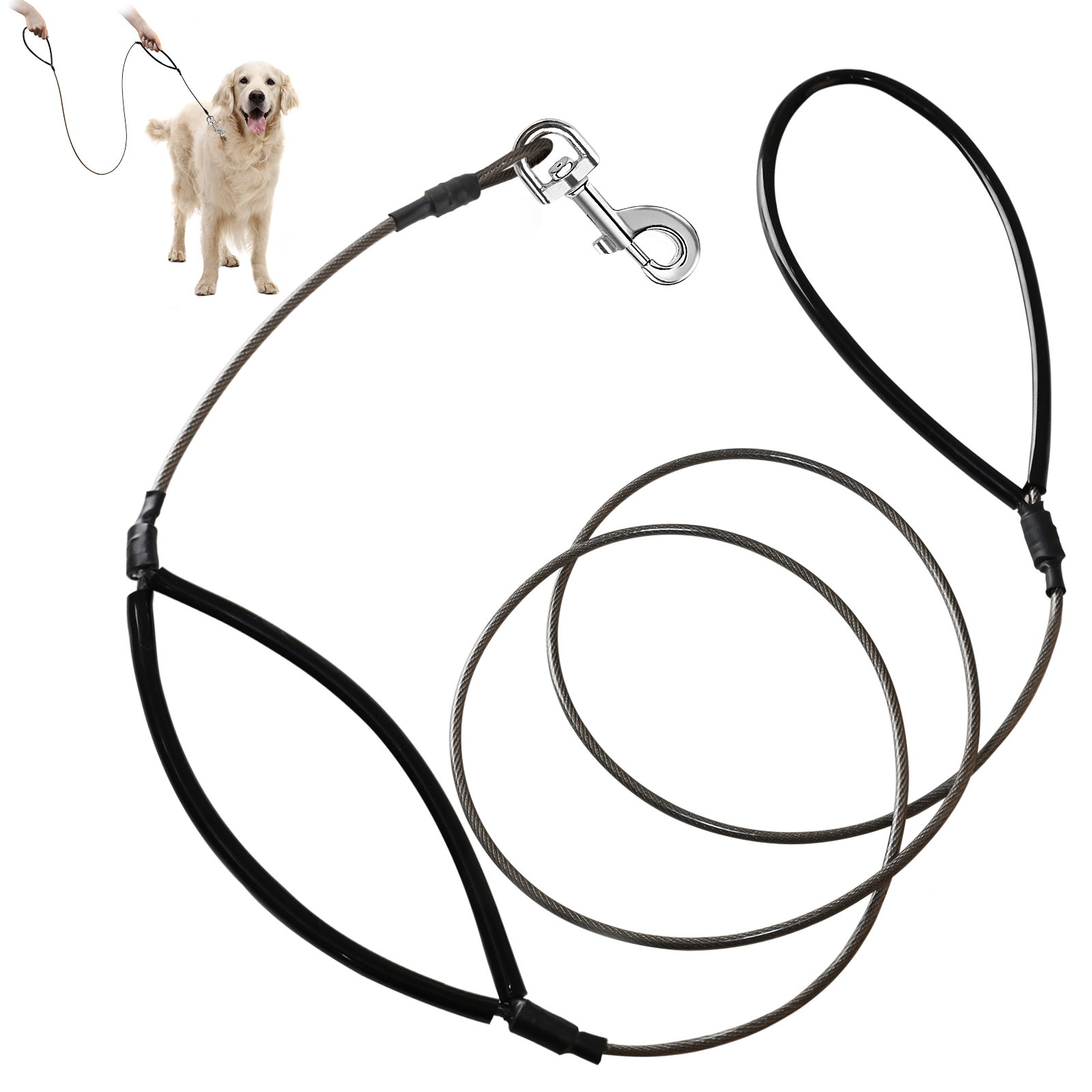 Petbobi Double Handle Dog Leash