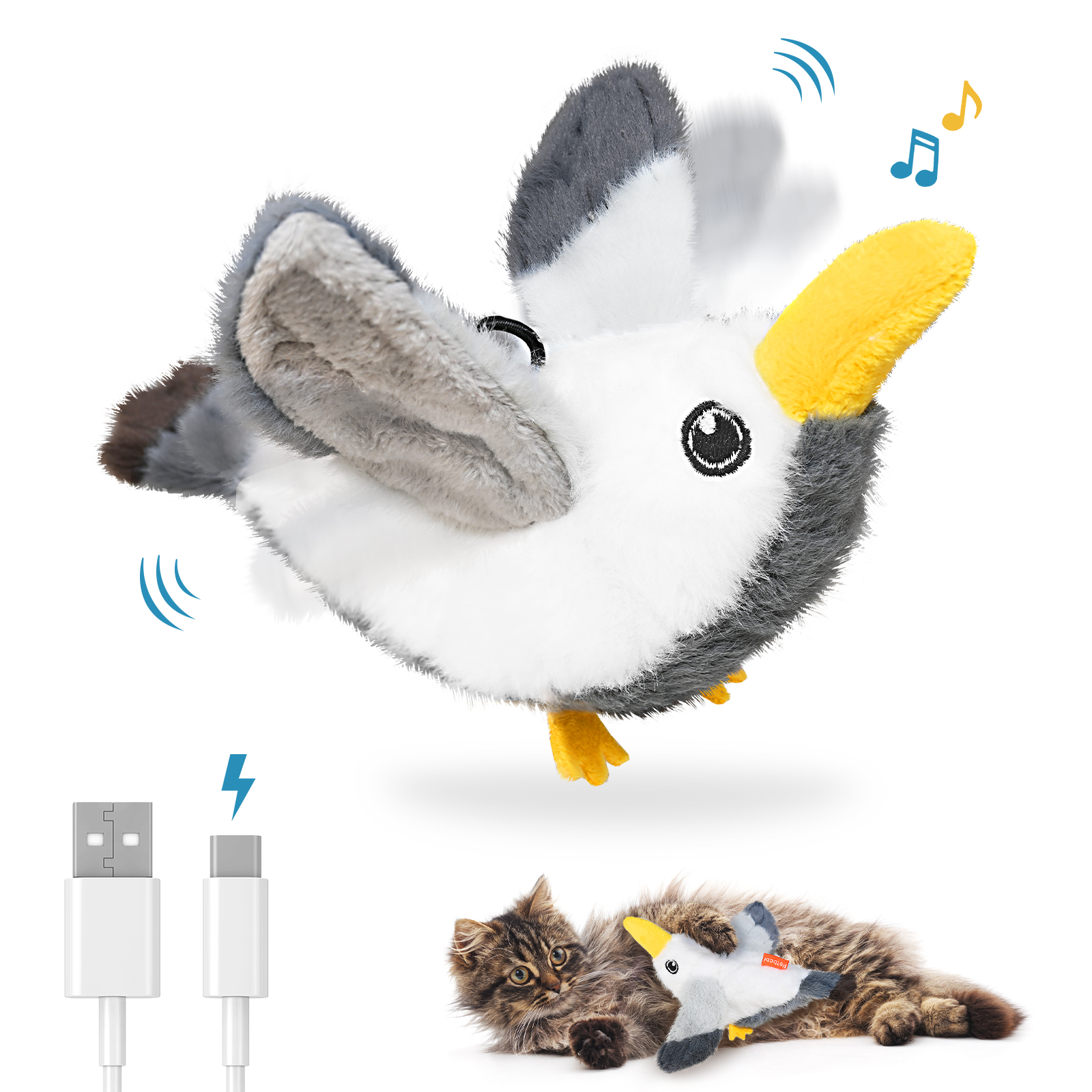 Petbobi Interactive Seagull Cat Toy