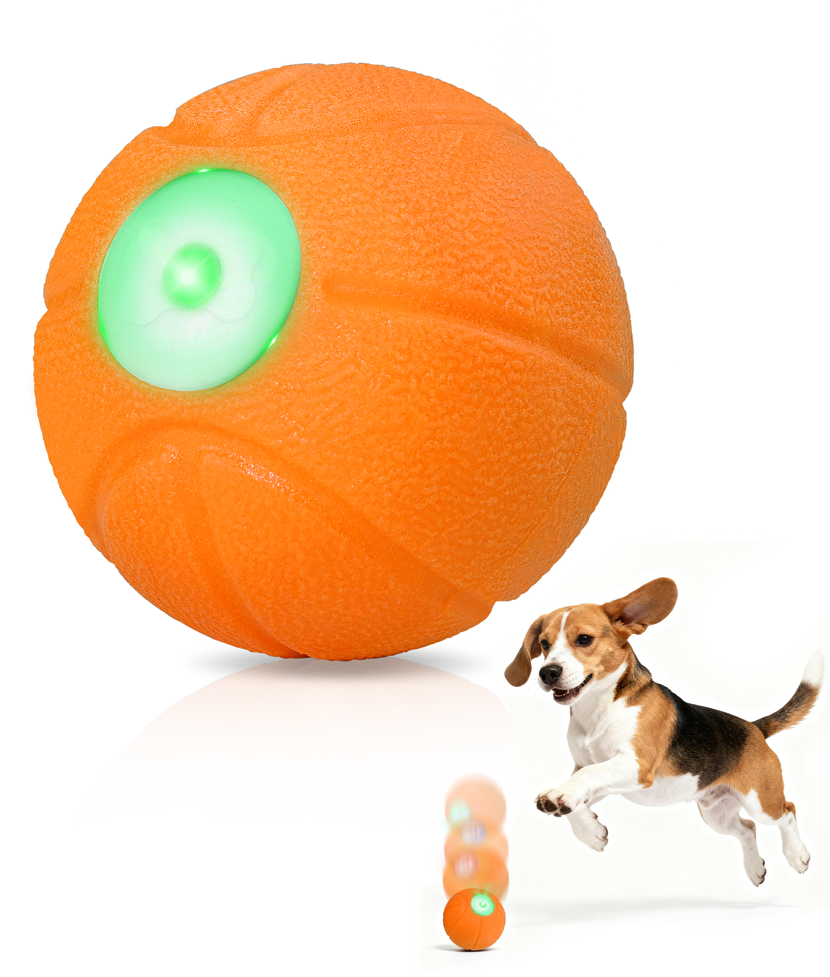 Petbobi Interactive Dog Ball (Orange)