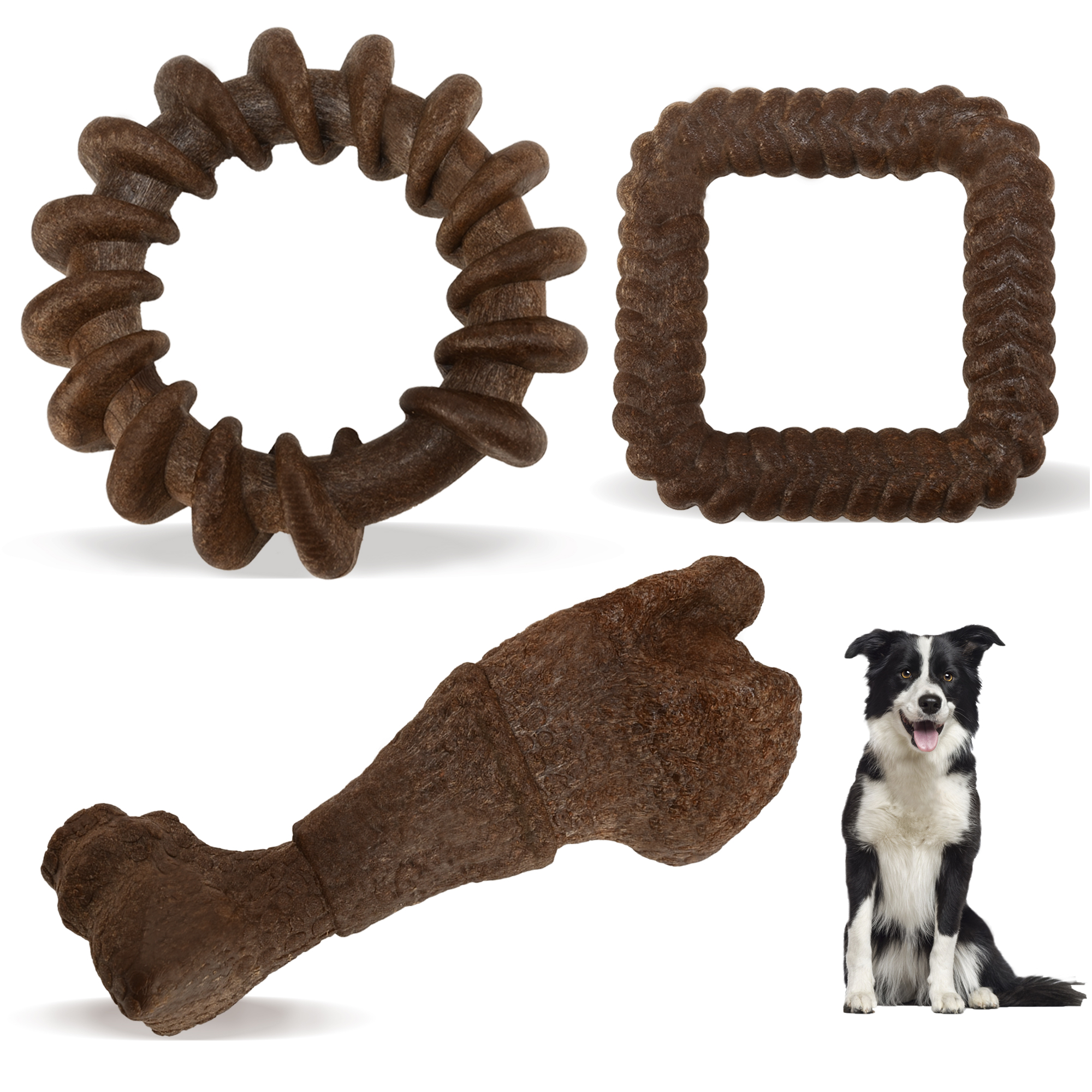 Dog Chew Stick Toy - Wishbone & Stick Bone