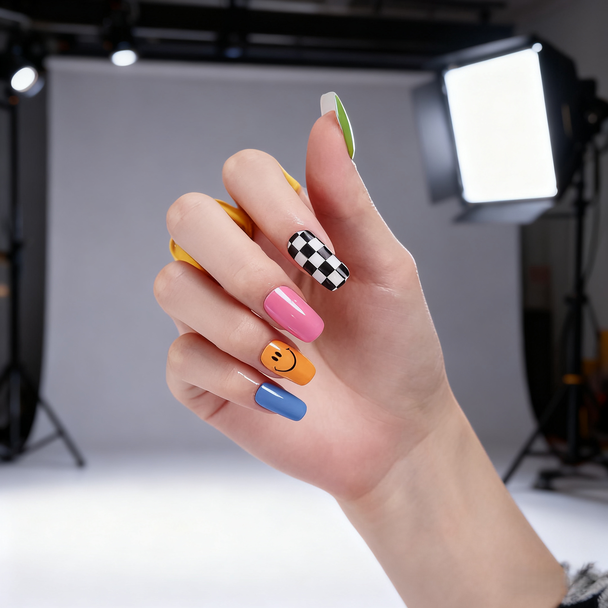 Playful Pop Art Gel Nail Wraps – A Creative Manicure for Any Occasion
