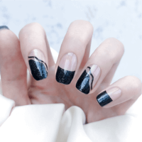 WESSINY ELEGANT GLISTENING FRENCH TIPS SEMICURED UV GEL NAIL STICKER KIT NG200256【BUY ANY 2 NAIL KITS GET FREE UV LAMP】- NG200256