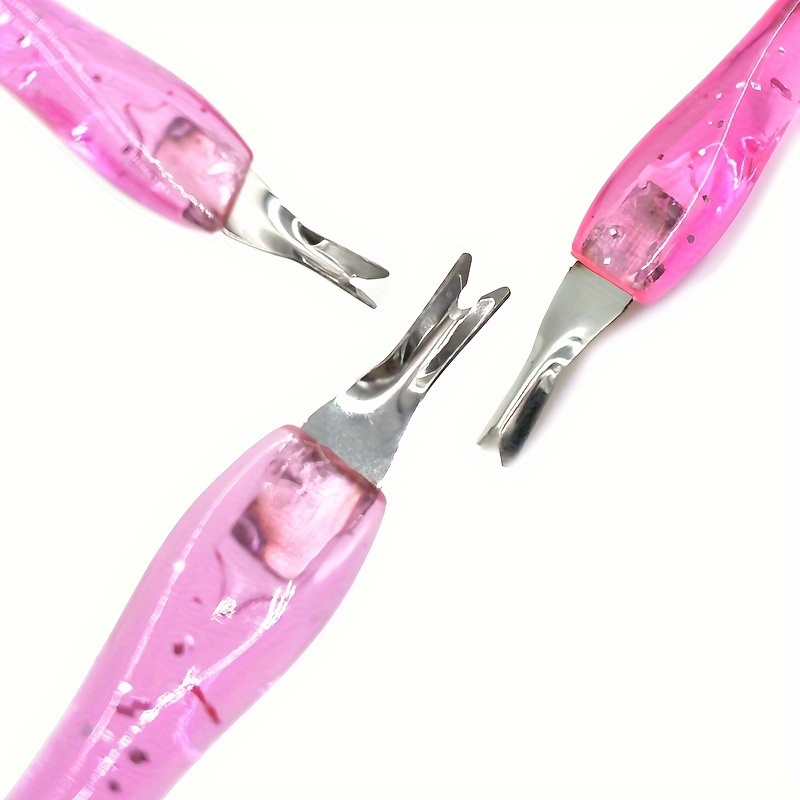 3-Piece Stainless Steel Cuticle Pusher & Remover Set – Dual-End Dead Skin Trimmer for Manicure & Pedicure