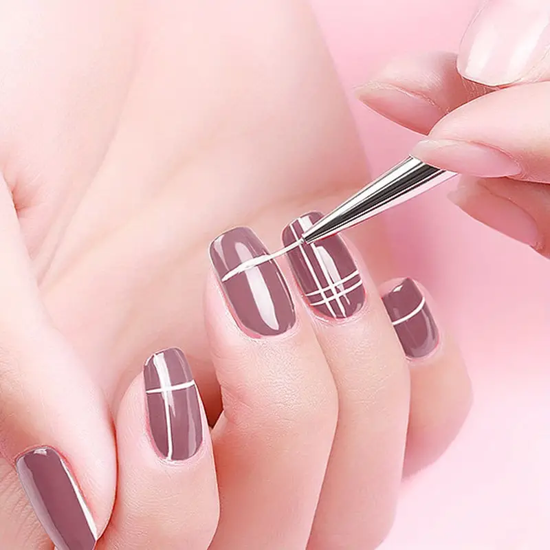 5pcs pink fine nail art brush set pens for long nails perfect for gel polish painting and manicure includes 5 sizes 4 8 12 20 25mm details nail art designs free of acetone details 13