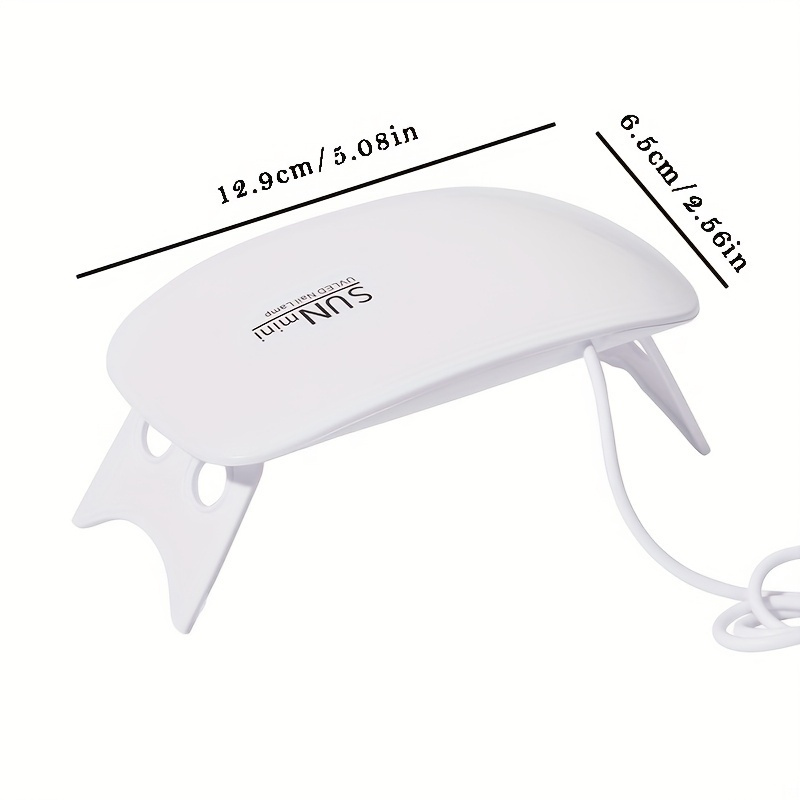Mini 5W UV LED Nail Lamp – Foldable, USB-Powered, No Battery Needed – Quick Curing for Gel Nails & Nail Wraps