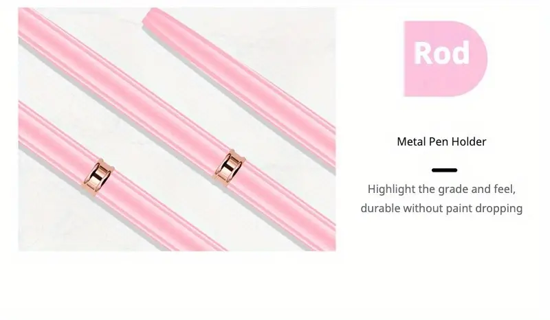 5pcs pink fine nail art brush set pens for long nails perfect for gel polish painting and manicure includes 5 sizes 4 8 12 20 25mm details nail art designs free of acetone details 12