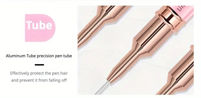 5pcs pink fine nail art brush set pens for long nails perfect for gel polish painting and manicure includes 5 sizes 4 8 12 20 25mm details nail art designs free of acetone details 11