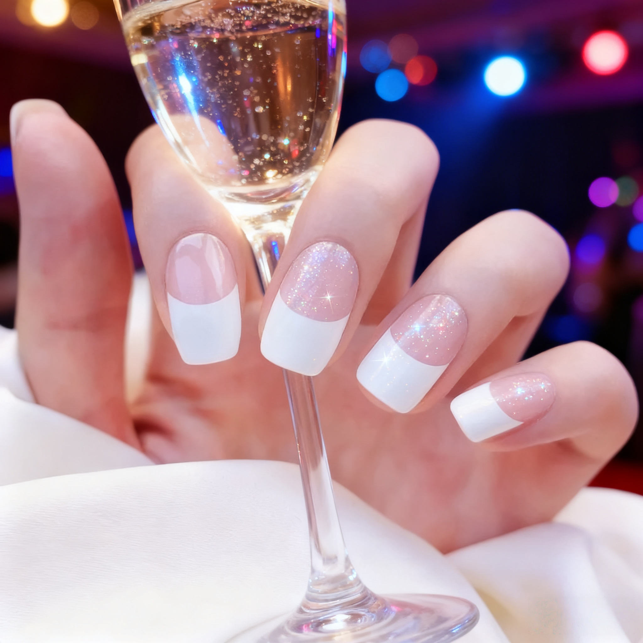 Classic French White Gel Nail Wraps – Timeless French Manicure Made Easy